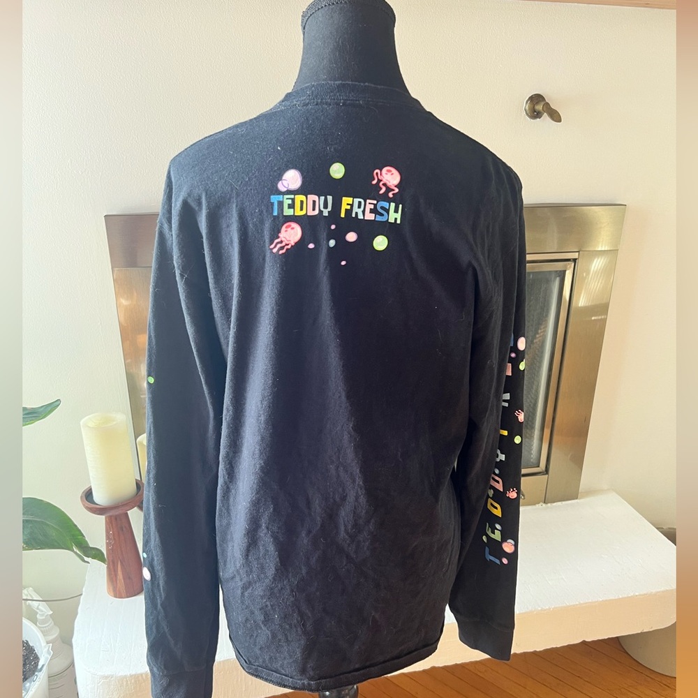 Teddy Fresh x Spongebob Black Long Sleeve Graphic Tee - Picture 4 of 7
